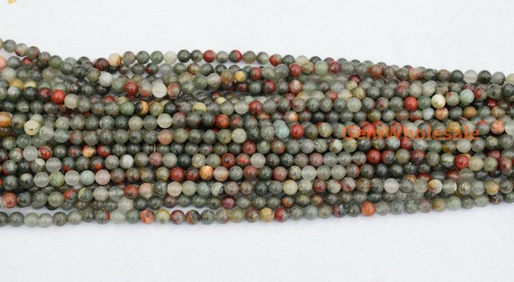 15.5" Natural African bloodstone 6mm/8mm/10mm/12mm round beads, africa blood stone