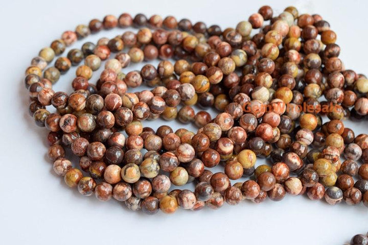 15.5" 6mm/8mm/12mm Natural Birdseye rhyolite jasper round beads,Birds eye rhyolite