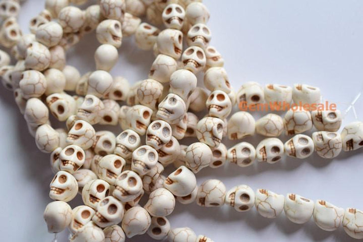 Howlite - Skull- beads supplier