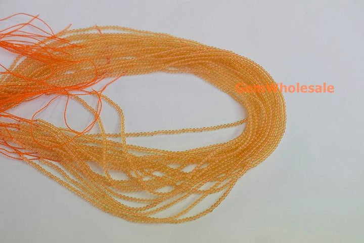 15.5" Citrine 2mm round beads,semi-precious stone,gemstone