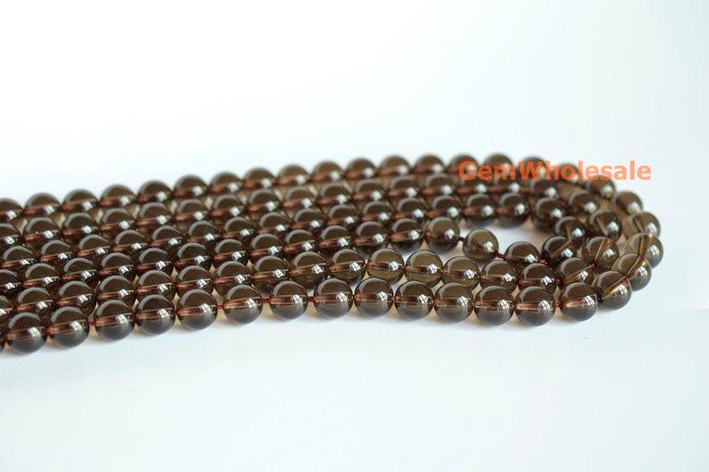 Smoky quartz - round- beads supplier