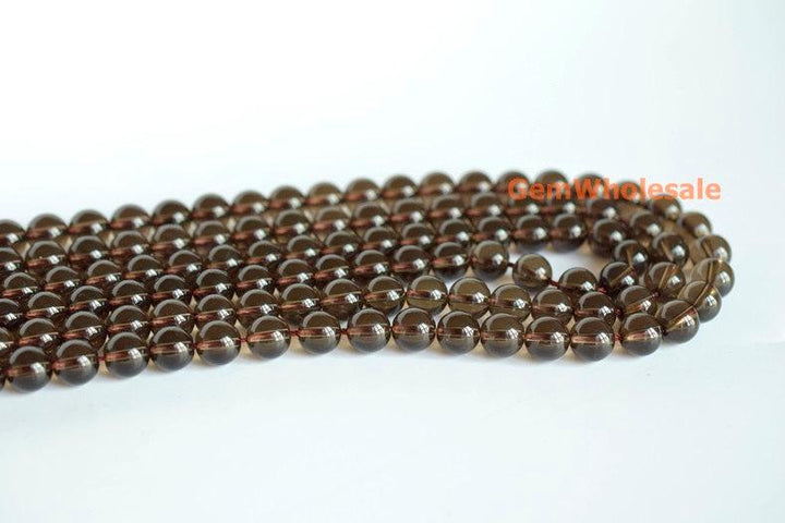 Smoky quartz - round- beads supplier