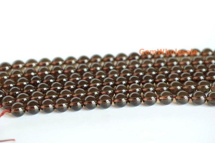 Smoky quartz - round- beads supplier