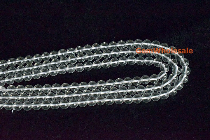 Clear quartz - round- beads supplier