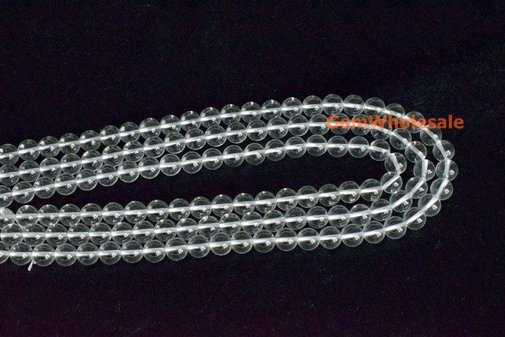 Clear quartz - round- beads supplier