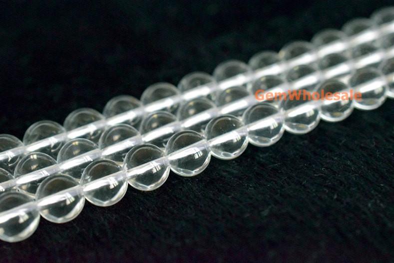 Clear quartz - round- beads supplier