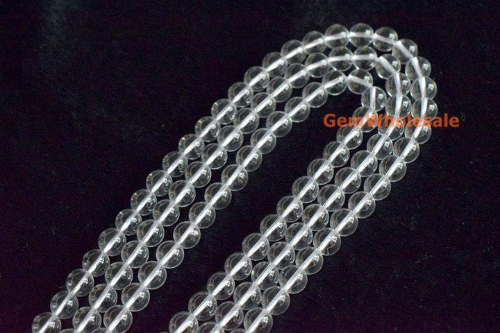 Clear quartz - round- beads supplier