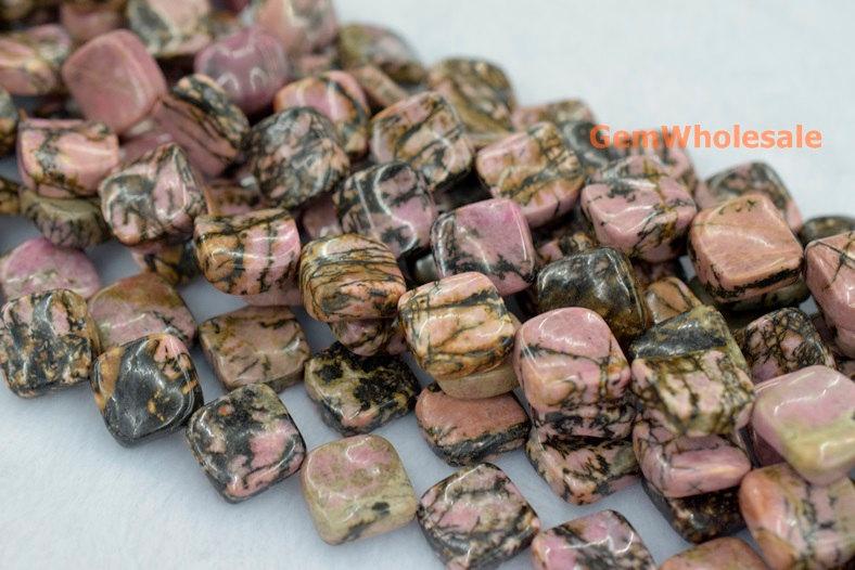Rhodonite - Square- beads supplier