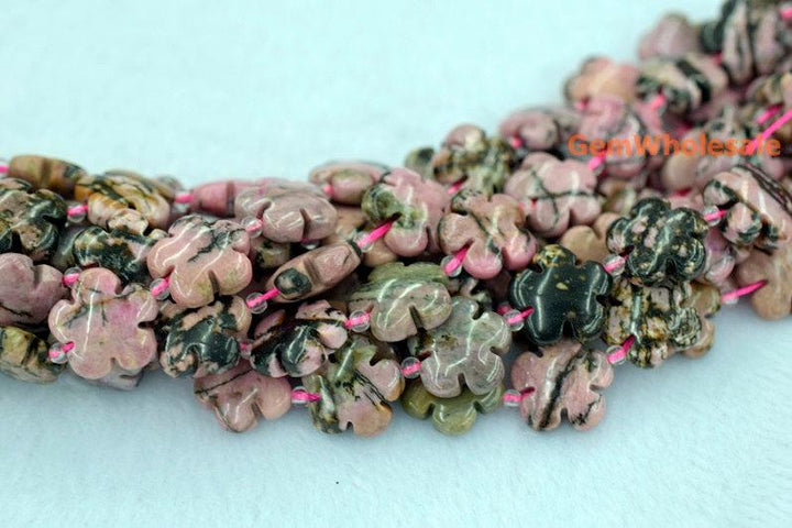 Rhodonite - Flower- beads supplier