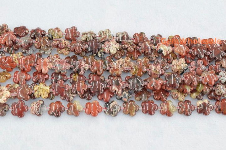 Red flower jasper - Flower- beads supplier