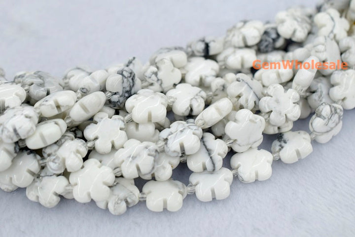 Howlite - Flower- beads supplier