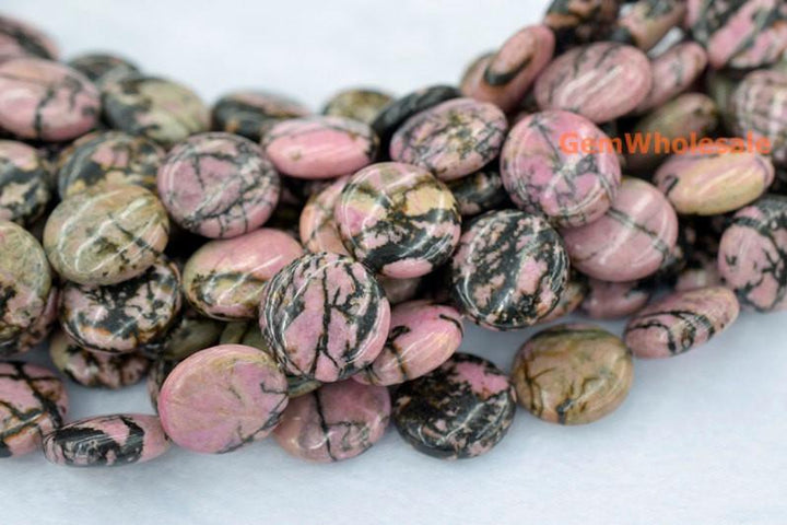 Rhodonite - Coin- beads supplier