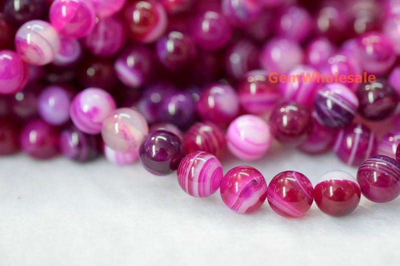 stripe Agate - Round- beads supplier