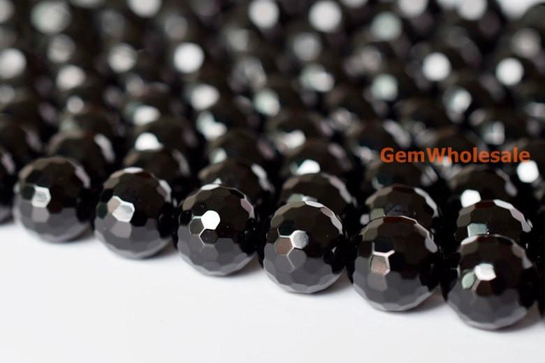 Agate - round faceted- beads supplier