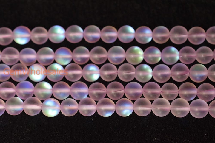 Synthetic Moonstone - Round- beads supplier