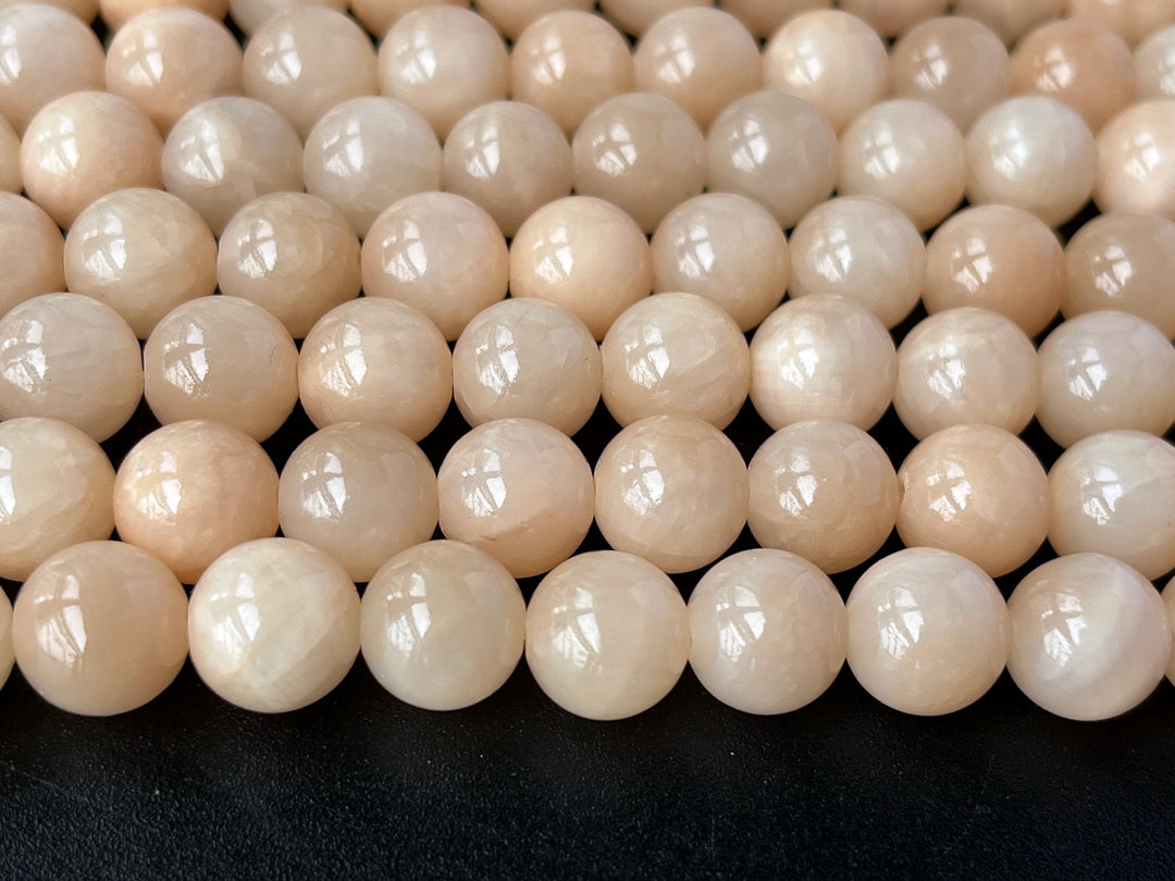 15.5" 8mm/10mm/12mm peach yellow dyed jade Round beads
