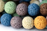 Lava beads and pendant for jewelry making