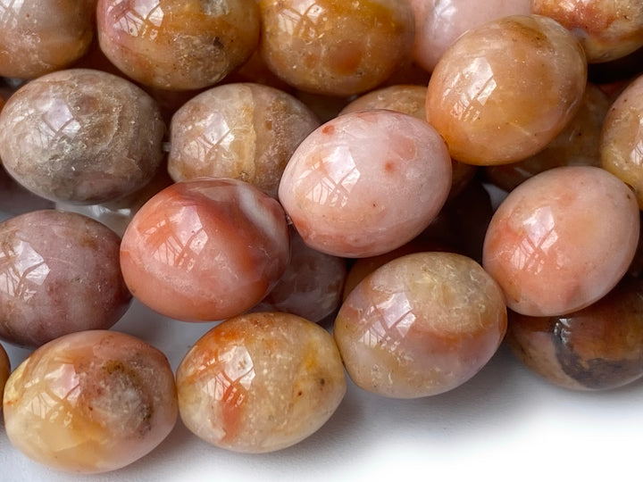 15.5" natural 8x10mm yellow morocco Agate olive beads Gemstone