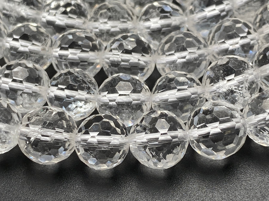 10mm faceted rock crystal beads for jewlry making