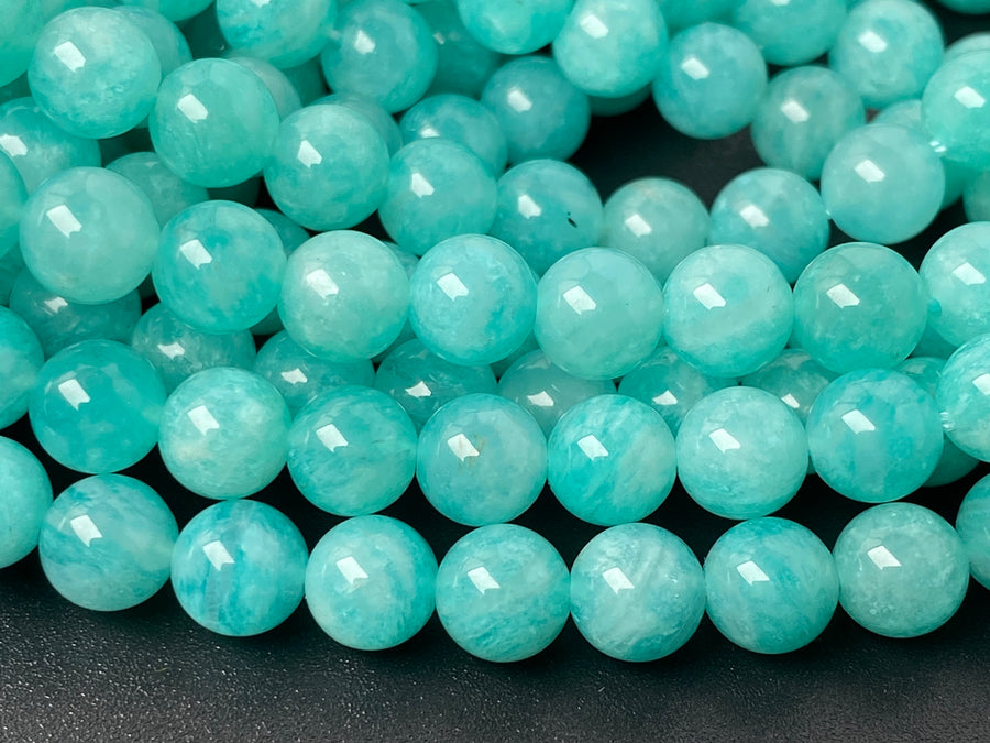 15.5" 6mm AA Natural amazonite stone round jewelry beads Mozambique