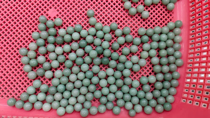 10PCS 10mm natural green aventurine undrilled round single stone beads