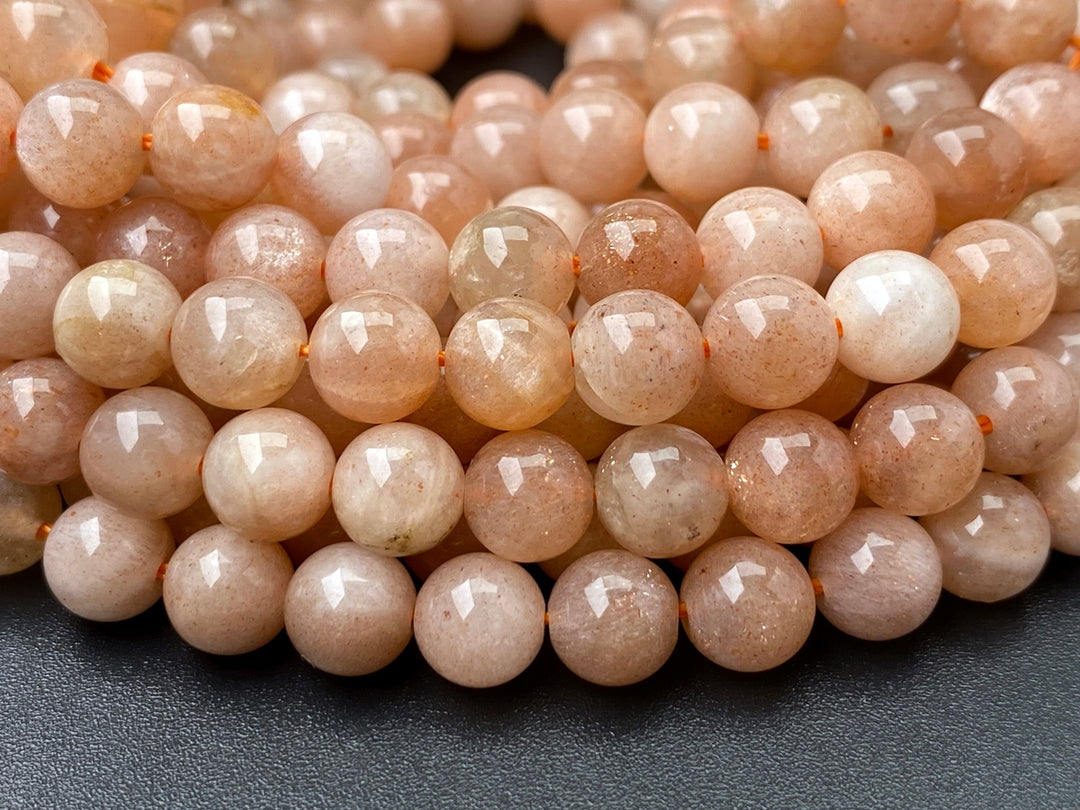 15.5" 6mm natural Sunstone round gemstone beads