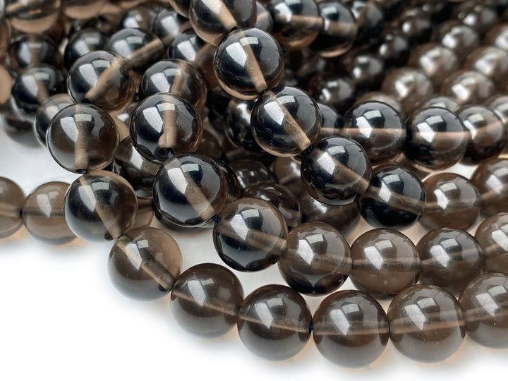 10mm Natural Transparent brown Ice obsidian round beads, 15.5"