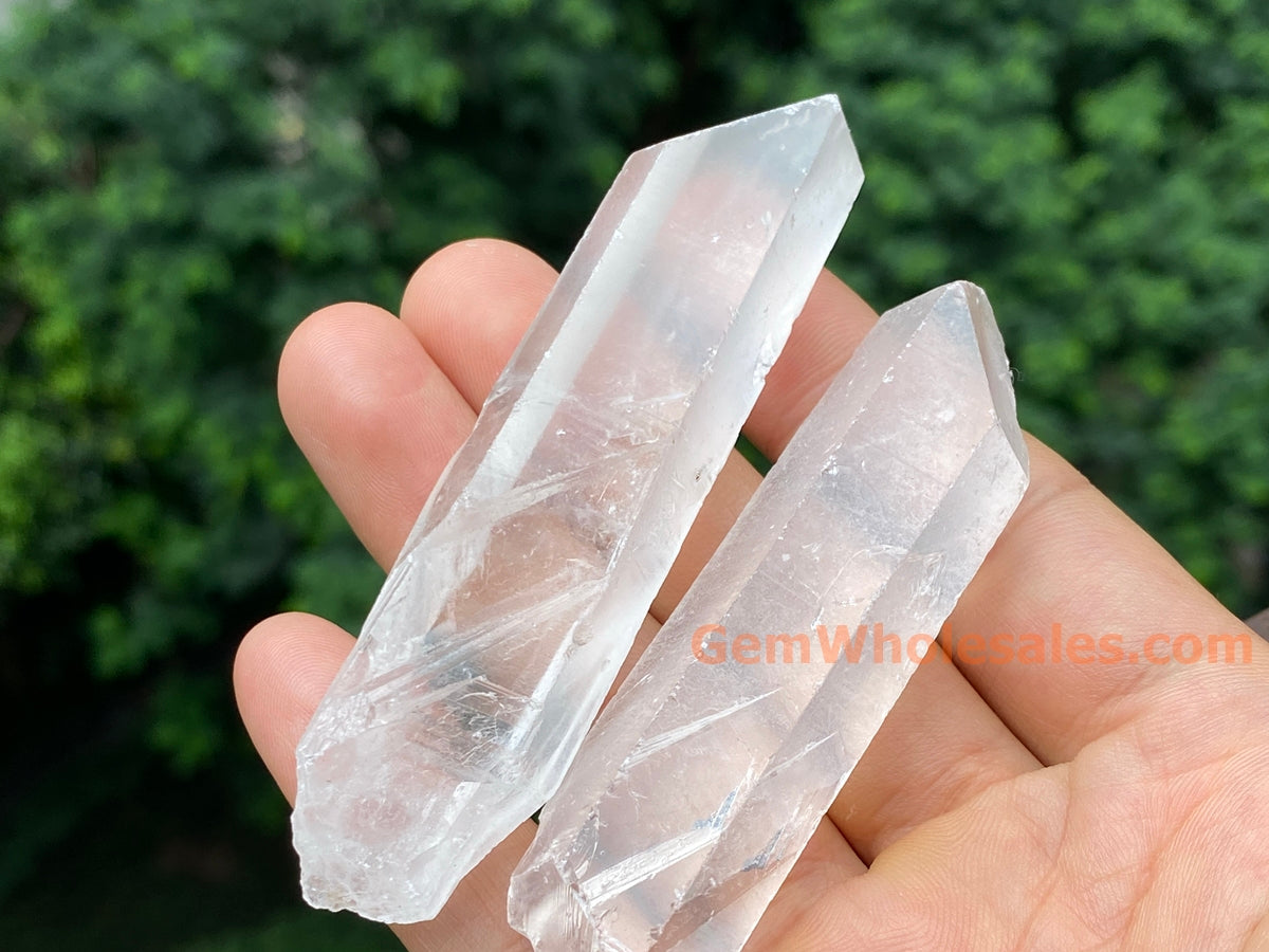 1PC 50~100mm large thick Natural rock crystal quartz Stick Wand Undrilled