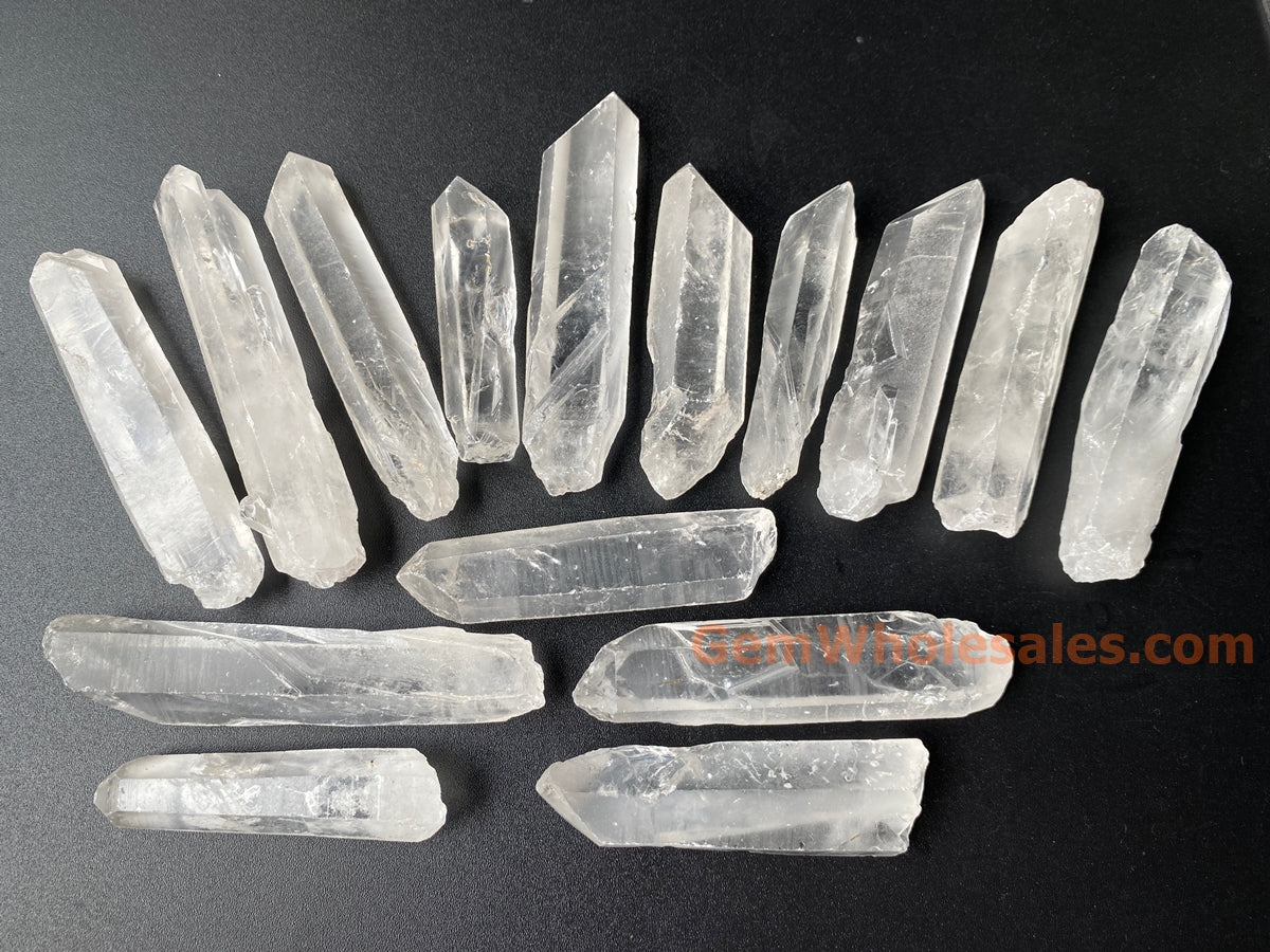 1PC 50~100mm large thick Natural rock crystal quartz Stick Wand Undrilled