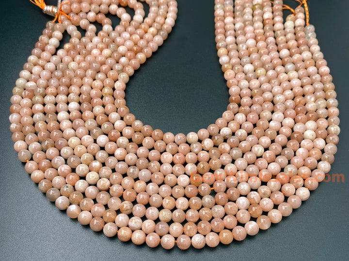 15.5" 6mm natural Sunstone round gemstone beads