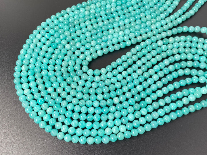 15.5" 8mm AA Natural amazonite stone round jewelry beads Mozambique