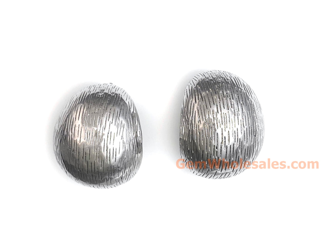 20x16mm Silver color brass earrings, fashion earrings for her, petal