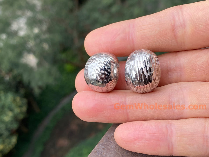 20x16mm Silver color brass earrings, fashion earrings for her, petal