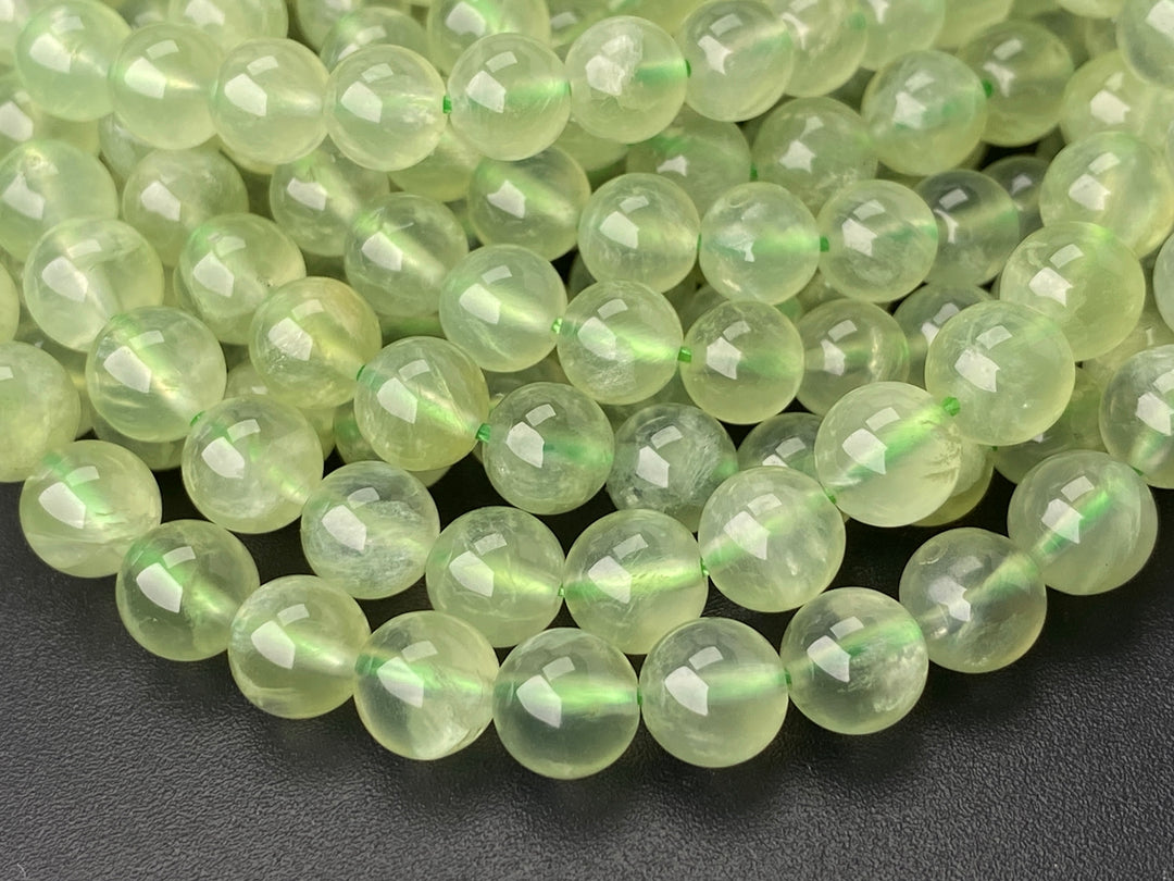 15.5" 6mm AA Natural prehnite stone Round beads