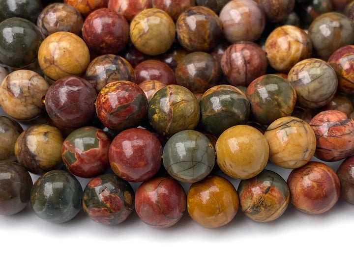 picasso jasper round beads