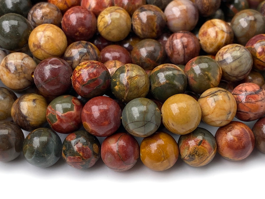 picasso jasper round beads