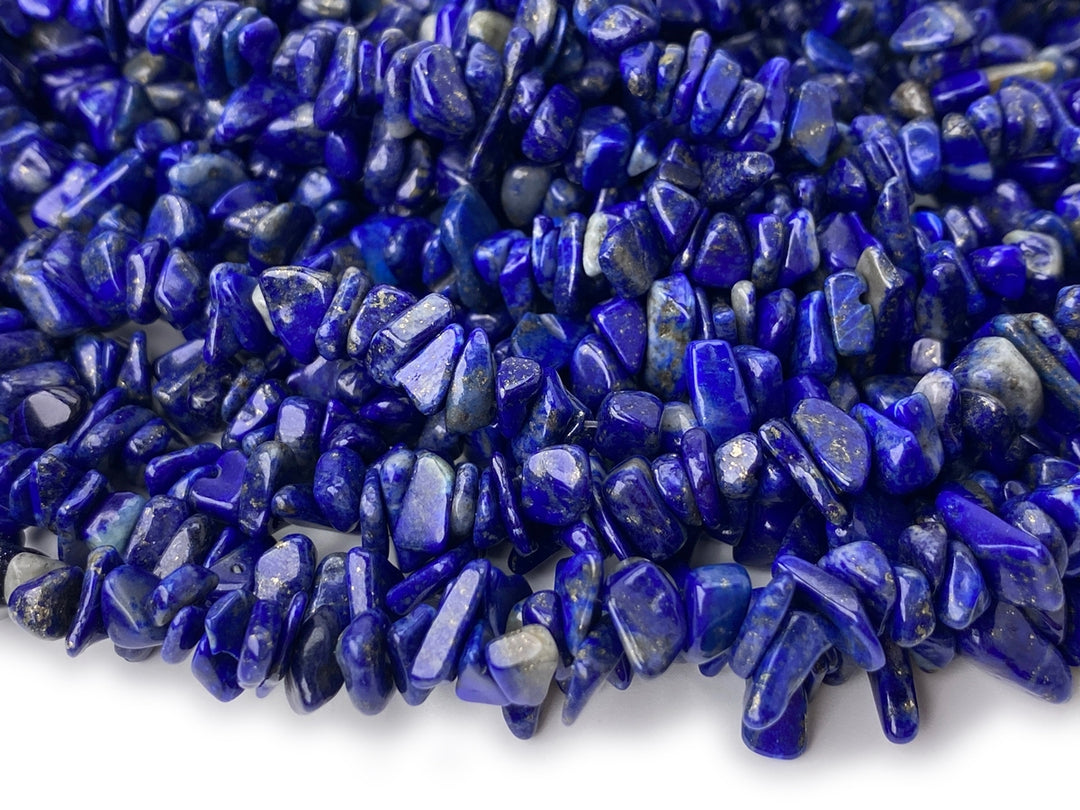 5x10mm A Natural Lapis lazuli stone chips beads, 32"