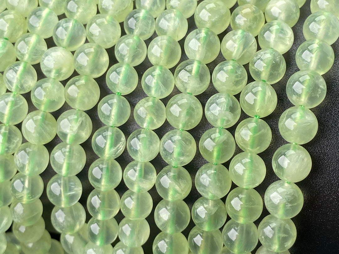 15.5" 6mm AA Natural prehnite stone Round beads
