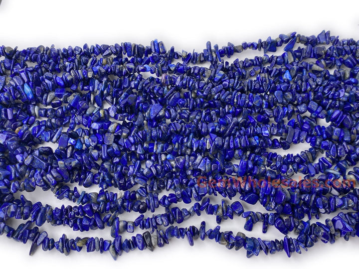 5x10mm A Natural Lapis lazuli stone chips beads, 32"