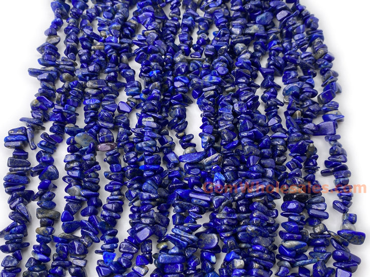 5x10mm A Natural Lapis lazuli stone chips beads, 32"