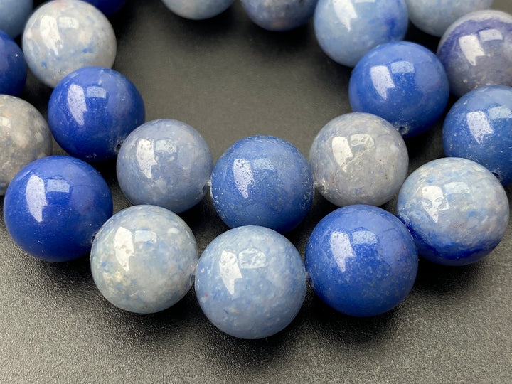 12mm blue aventurine round beads for jewelry making