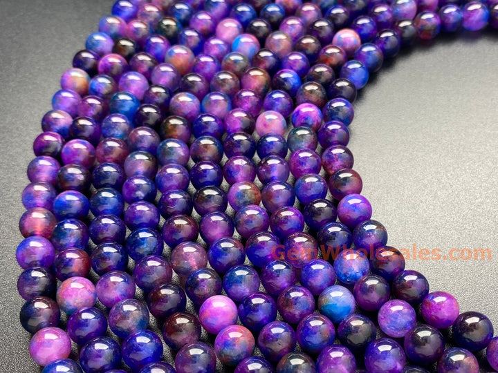 15" 8mm/10mm Starry Sky color Malaysian jade Round beads