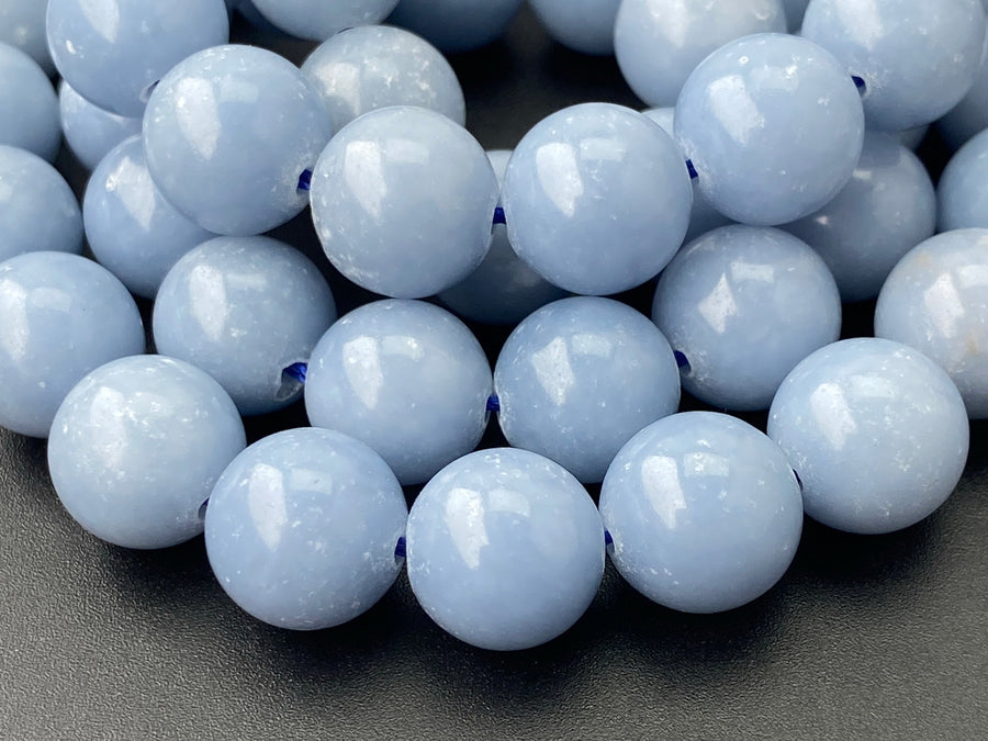 12mm natural angelite beads for jewelry making