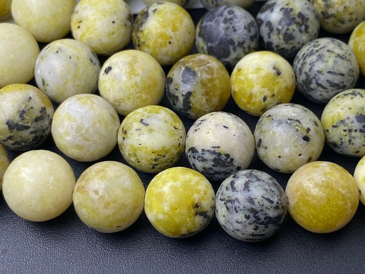 Yellow turquoise beads for jewelry making