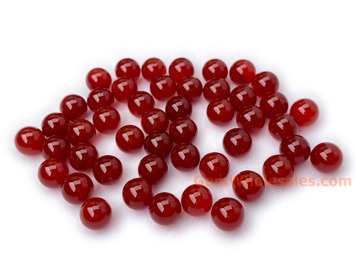 10PCS 10mm red agate undrilled round sphere beads