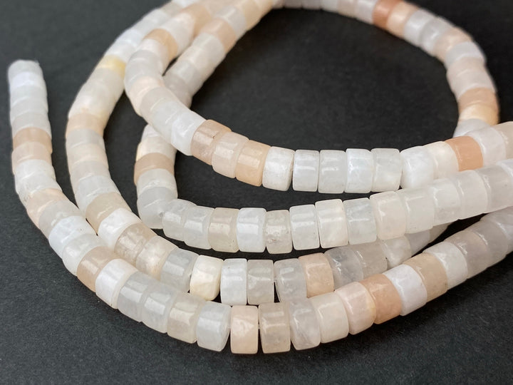 15.5" 3x6mm natural pink aventurine Heishi Disc jewelry beads