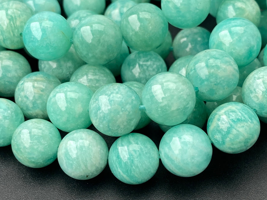 15.5" 10mm A Natural amazonite stone round beads for jewelry making