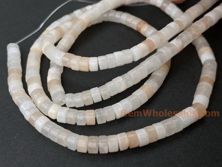 15.5" 3x6mm natural pink aventurine Heishi Disc jewelry beads