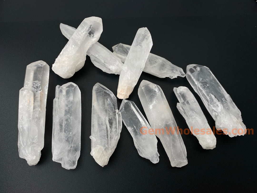 1PC 50~120mm large thick Natural rock crystal quartz Stick Wand Undrilled