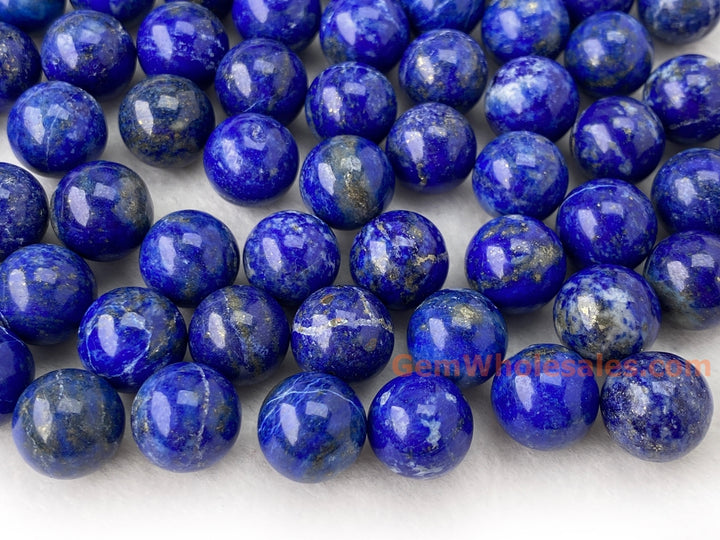 100PCS Natural lapis lazuli stone 10mm undrilled round beads B
